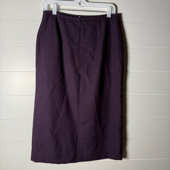 Norton McNaughton Plum Purple 2 Piece Suit 100% Pure New Wool Sz 10 Fully Lined - Picture 7 of 10